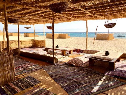 4. Basata - South Sinai, Egypt - Wonderful lodge on the red sea. Minimal sustainable design paired with delicious vegetarian Egyptian food. Sign us up!pro tip: stay in their bamboo hut