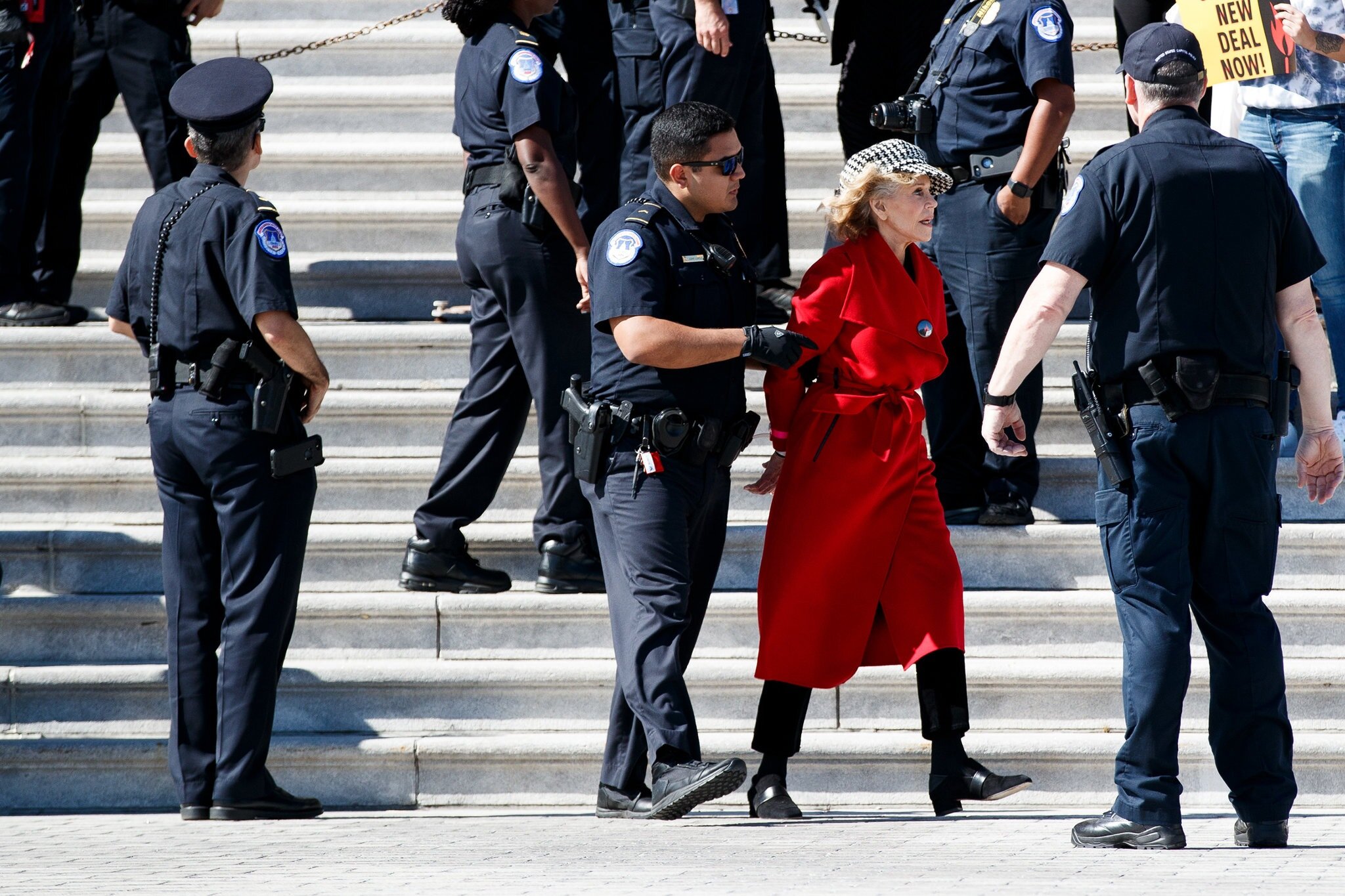 Jane Fonda getting arrested in NYC