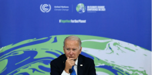 US President Joe Biden at the COP26 UN Climate Change Conference in Glasgow, Scotland 2021