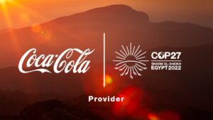 Coca-Cola is an offical sponsor of COP27