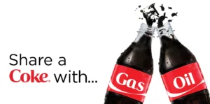 Share a Coke with "oil and gas"