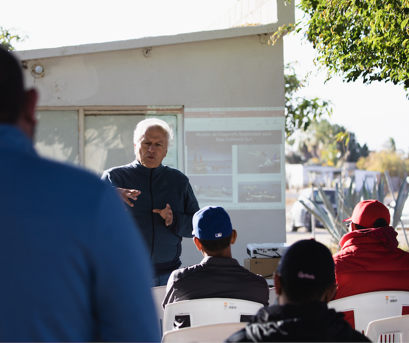 Mario Gomez during a socialisation meeting in Baja Callifornia