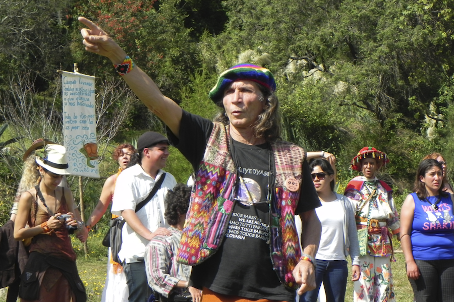 Coyote Alberto at the Consejo de Visiones de los Guardianes de la Tierra, 2012