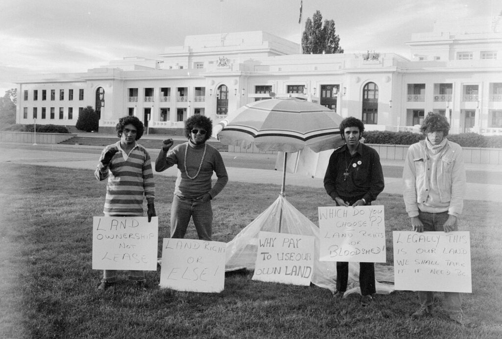 First day of the Aboriginal Tent Embassy.